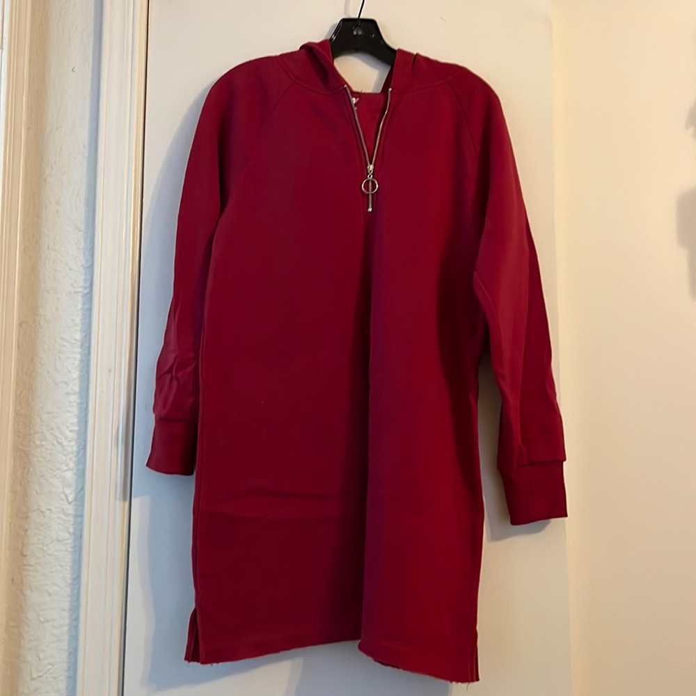 AMP Burgundy Shirt Dress